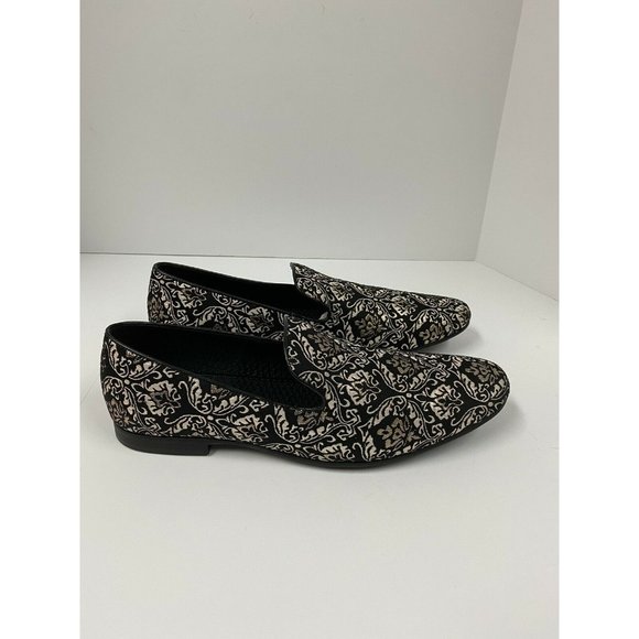 Giorgio Brutini Callas Metallic Slip On Dress Loafers Mens 8.5 M Black Gold Giorgio Brutini Men main image 4